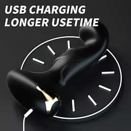 Анальна пробка-масажер простати LILO з вібрацією та USB - мініатюра 3