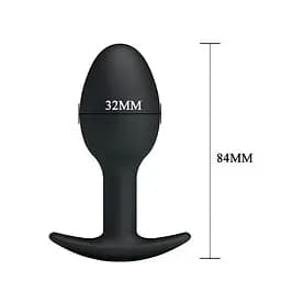 Анальна пробка - Pretty Love Special Anal Stimulation Anal Balls 3.34" Black - мініатюра 5