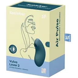 Вакуумний вібратор Satisfyer Vulva Lover 2 Синій - мініатюра 5