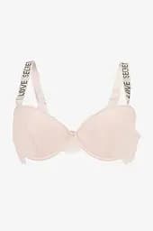 Комплект стрінги + пояс для панчох жіночий Hana's Heart 86894 80B Пудровий