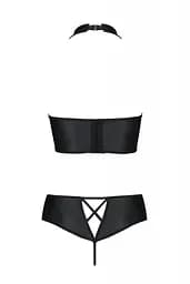 Комплект з екошкіри Passion Nancy Bikini black 4XL/5XL - мініатюра 4