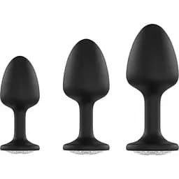 Анальна пробка Dorcel Geisha Plug Diamond XL з кулькою всередині створює вібрації макс діаметр 4.5 см - мініатюра 5