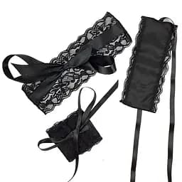 Еротичний набір пов'язка на очі та наручники Blindfold and Handcuffs Aria - мініатюра 2