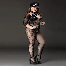 Еротичний костюм поліцейської JSY P71101 Plus size - мініатюра 2