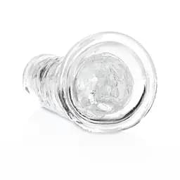 Фалоімітатор RealRock Crystal Clear Realistic Dildo 7'' 20 см прозорий - мініатюра 6