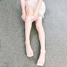 Панчохи з чарівним бантиком сяйво елегантності XS/S Рожевий K0133-2