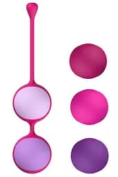 Вагінальні кульки Liebe Kewos — Cerise/Candy Violet, 5 кульок у комплекті Liebe Seele SX1596 100791 - мініатюра 2