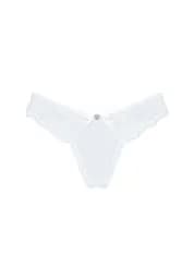 Мереживні еротичні трусики Obsessive Heavenlly XL/2XL білий - мініатюра 6