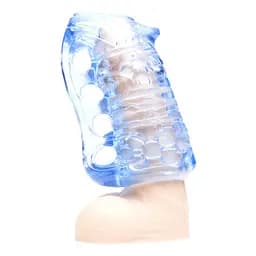 Мастурбатор Fleshlight Fleshskins Grip Blue Ice, надійна фіксація на руці, відмінно для пар та мінет - мініатюра 2