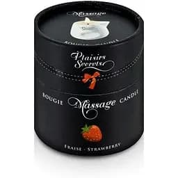 Масажна свічка Plaisirs Secrets Strawberry (80 мл) - мініатюра 3