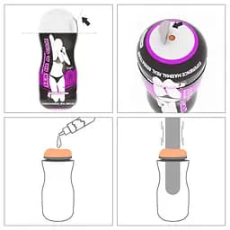 Мастурбатор Lovetoy Sex In A Can Vagina Stamina Tunnel тілесний - мініатюра 4