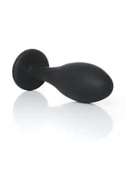 Анальна пробка - Jewellery Silicone Black Plug M Clear - мініатюра 4