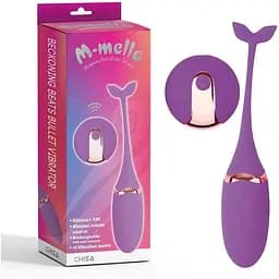 Віброяйце M-Mello Beckoning Beats 15 см (фіолетовий)