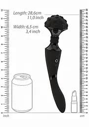 Вібромасажер Vive Shiatsu Bendable Massager Wand 28.6 см (чорний) - мініатюра 7