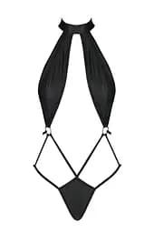 Боді-халтер із екошкіри Passion JANNIES Body S/M black - мініатюра 3