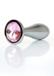 Анальна металева пробка Plug-Jewellery Silver PLUG- Rose M Boss Series 64-00147 100346
