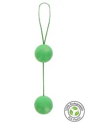 Вагінальні кульки Fuck Green Sphere Balls, 3.2 см, зелений - мініатюра 4