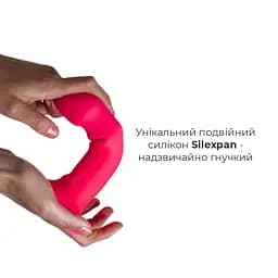 Ділдо з вібрацією Adrien Lastic Hitsens 2 Pink, відмінно для страпону, макс діаметр 4 см, довжина 17,2 см - мініатюра 3