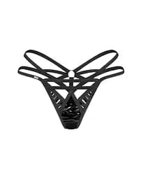 Стрінги Obsessive Keira Lise, 2XL/3XL (чорний) - мініатюра 4