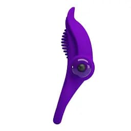 Двойное эрекционное виброкольцо Pretty Love Vibro Penis Ring Purple PRETTY LOVE BI-210203-1 21501 - мініатюра 3