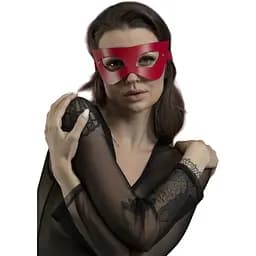 Маска на обличчя Feral Feelings - Mistery Mask натуральна шкіра, червона