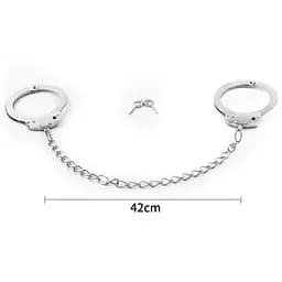Поножі - Fetish Pleasure Metal Leg Cuffs - мініатюра 4