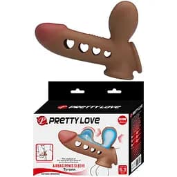 Насадка на пенис Pretty Love Tyronn, коричневая PRETTY LOVE BI-026260Q 103663