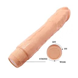 Вібратор Barbara Dybbuk Vibrator 9,5" Flesh - мініатюра 6