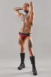 Труси Regnes Fetish Planet Jockstraps M червоний-чорний - мініатюра 3