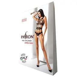 Сексуальний боді з вирізами Passion BS083 black One size - мініатюра 9