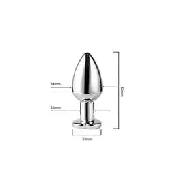 Світлова сталева анальна пробка Magic Motion Equinox USB з Д/К 8,2 см Металік K000843 - мініатюра 2