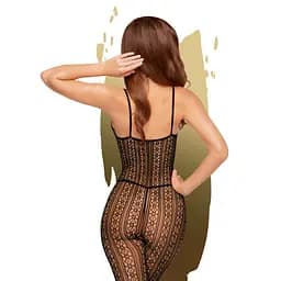 Бодістокінг на бретелях DARK WISH чорний Penthouse s/l - мініатюра 2