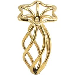 Анальна пробка Lockink Sevanda Hollow Spiral Golden Metal M - мініатюра 9
