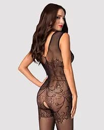 Бодістокінг Obsessive Bodystocking F234 абстрактний малюнок глибоке декольте S/M/L - мініатюра 2