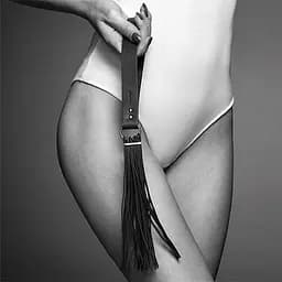 Флогер Bijoux Indiscrets MAZE - Tassel Flogger Black - мініатюра 4