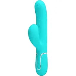 Вибратор-кролик Pretty Love Twinkled Tenderness Perdita 22.8 см бирюзовый