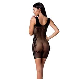 Відверта сукня-сітка Passion BS073 black One size - мініатюра 2