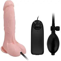 Вибратор Baile Inflatable 18.8 см телесный