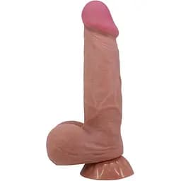 Фаллоимитатор Baile Sliding Skin Bendable 8.5'' 21.8 см коричневый