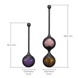Вагінальні кульки Adrien Lastic Harmony Stones, діаметр 3 см, 2 тримачі Adrien Lastic SX1272 100789 - мініатюра 7