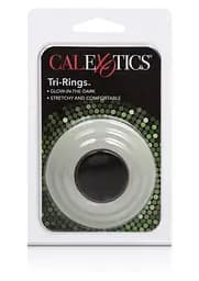 Ерекційне кільце CalExotics Tri-Rings 3 шт білий - мініатюра 4