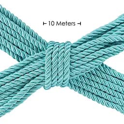 Мотузка для бондажу Ouch! Rope 10 м (бірюзовий) - мініатюра 2