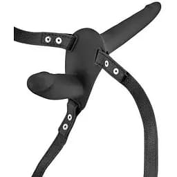 Подвійний страпон Fetish Tentation Strap-On With Double Dildo Black