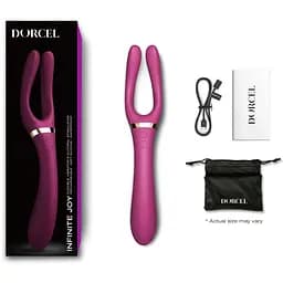 Вібратор-стимулятор Dorcel Infinite Joy Plum - багатофункціональний унісекс - мініатюра 6
