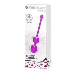 Вагінальні кульки Pretty Love Werner Kegel Ball, 20.5 см, фіолетовий - мініатюра 10