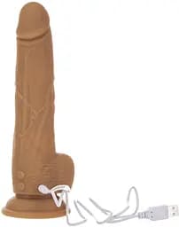 Фалоімітатор з пульсацією Naked ADDICTION Dominic 9 Caramel ADDICTION SX2237 101117 - мініатюра 5
