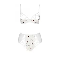 Еротичний комплект із малюнком Passion LOVELIA BIKINI white L/XL - мініатюра 3