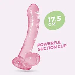 Фалоімітатор Crushious Hudini Jelly 17.5 см (рожевий) - мініатюра 19