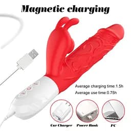 Вібратор B-Series Silicone Vibrator, силіконовий, 10 поштовхів і 7 коливань Boss Series 63-00080 103506 - мініатюра 9