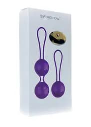 Вагінальні кульки B - Series Fox Kegel Balls Set (фіолетовий) - мініатюра 8